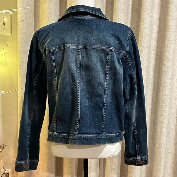 💙 Eileen Fisher Organic Cotton Stretch Denim Jacket – Size XL 💙 - Picture 5 of 9